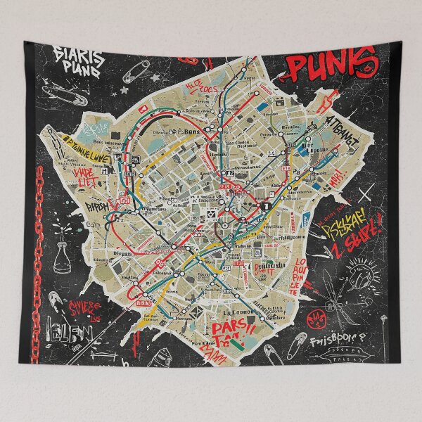 Item preview, Subway map designed and sold by RICAMTP.