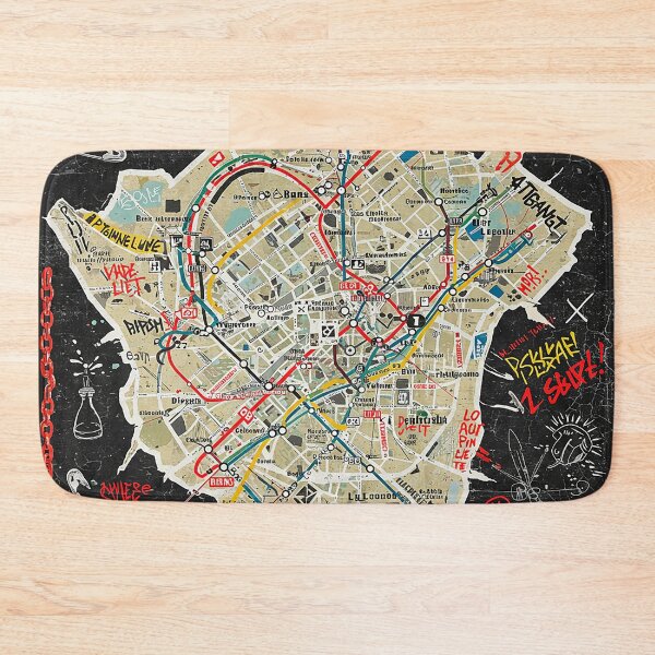 Item preview, Subway map designed and sold by RICAMTP.