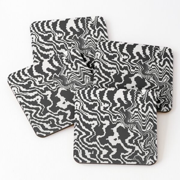 Item preview, Distorted black and white patterns designed and sold by Sigtrix.