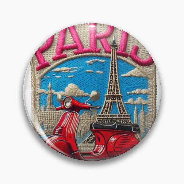 Item preview, Paris City Patch – Romantic Vintage Sticker Design Best-selling design Premum quality viral drop reloaded designed and sold by Imaginarium of Chaos falcon88 .