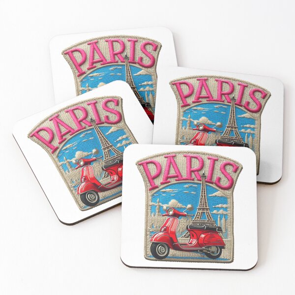 Item preview, Paris City Patch – Romantic Vintage Sticker Design Best-selling design Premum quality viral drop reloaded designed and sold by Imaginarium of Chaos falcon88 .