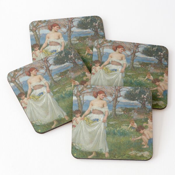 Item preview, John William Waterhouse, A Song of Springtime, Romanticism, Pre-Raphaelite designed and sold by Artistic Gift Print.
