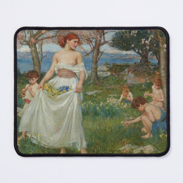 Item preview, John William Waterhouse, A Song of Springtime, Romanticism, Pre-Raphaelite designed and sold by Artistic Gift Print.