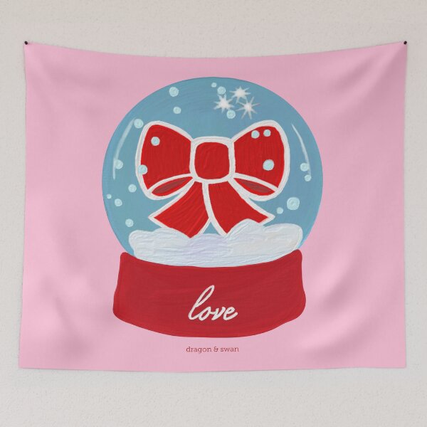Item preview, Pink and Red, Snow Globe Love Snow Globe Wishes designed and sold by CovetedCove.