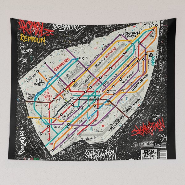 Item preview, Subway map designed and sold by RICAMTP.