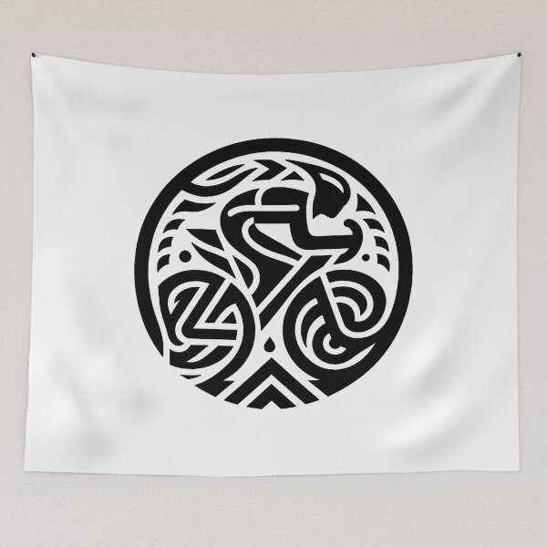 Item preview, Black tribal cycling logo designed and sold by RICAMTP.