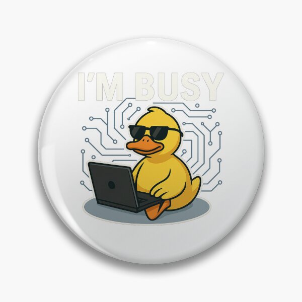 Item preview, I’m Busy – Funny Duck Relaxing Minimalist Design designed and sold by Duckish Store.