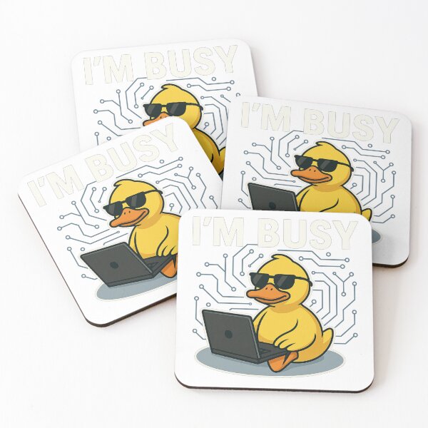 Item preview, I’m Busy – Funny Duck Relaxing Minimalist Design designed and sold by Duckish Store.