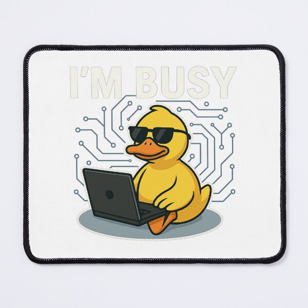 Item preview, I’m Busy – Funny Duck Relaxing Minimalist Design designed and sold by Duckish Store.