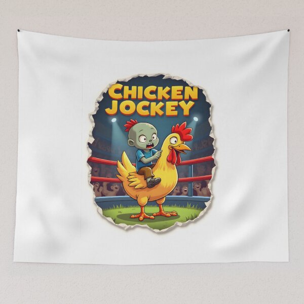 Item preview, Cluck Out Brawl: The Chicken Jockey Showdown! designed and sold by Tees-and-Trends.