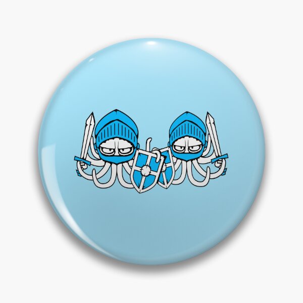 Item preview, 2 Octopus Knight Middle Age Warriors Fighters Sword Shield Team designed and sold by shirt-o-mat.