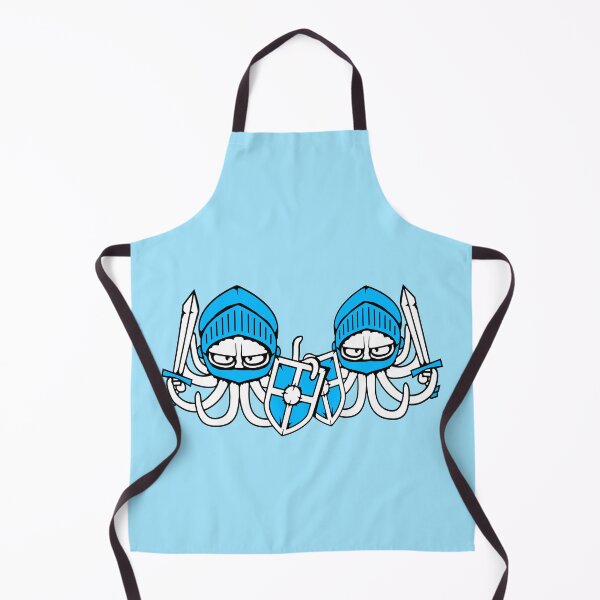Item preview, 2 Octopus Knight Middle Age Warriors Fighters Sword Shield Team designed and sold by shirt-o-mat.