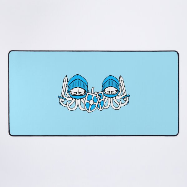 Item preview, 2 Octopus Knight Middle Age Warriors Fighters Sword Shield Team designed and sold by shirt-o-mat.