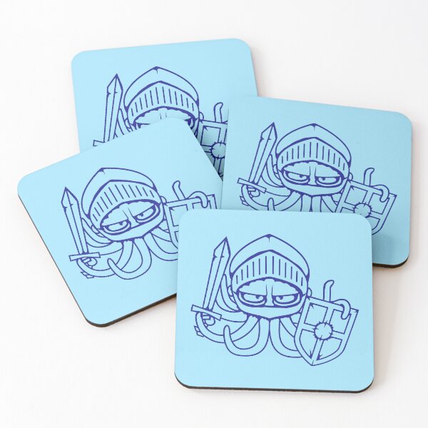 Item preview, Octopus Knight Middle Age Warriors Fighters Sword Shield designed and sold by shirt-o-mat.