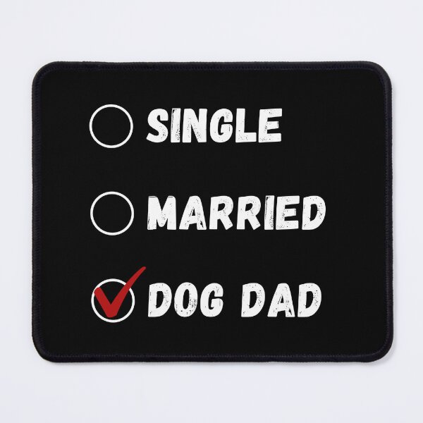 Item preview, Single Married Dog Dad, Dog Lover Shirt designed and sold by Sleepy Cat Design.