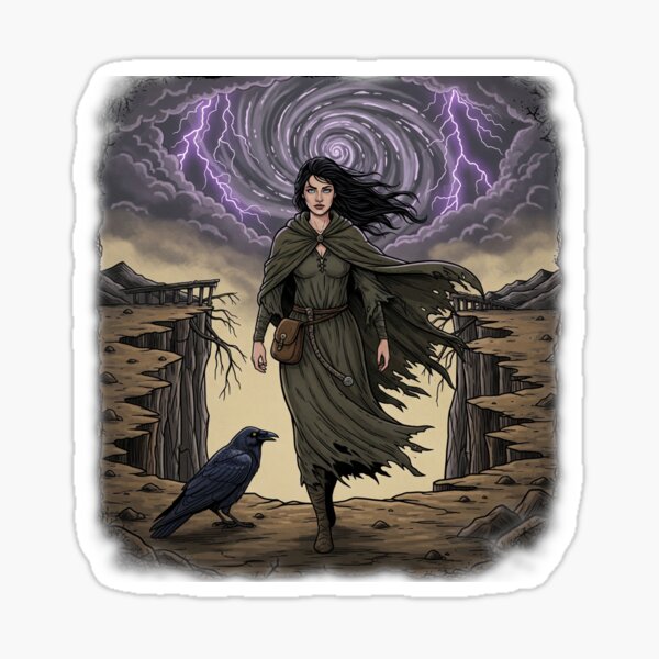Item preview, Wanderer Beneath the Storm Spiral designed and sold by PixCthulhu.