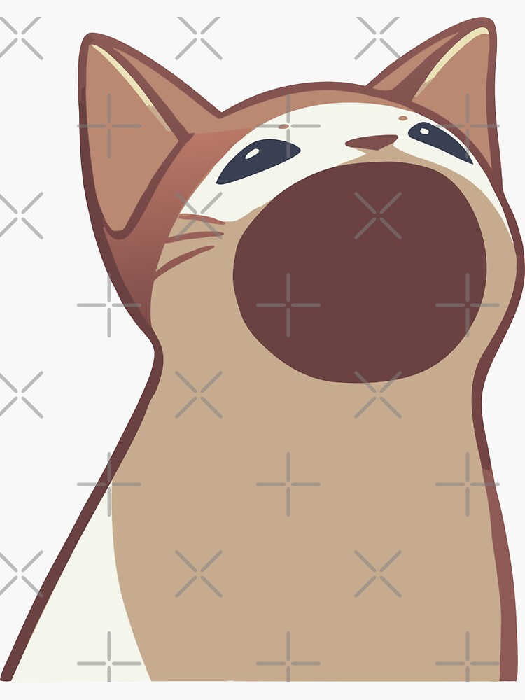 Pop Cat Meme Sticker for Sale by Beltschazar Redbubble