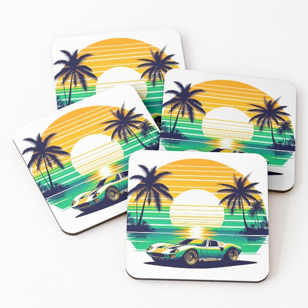 Item preview, Green retro car designed and sold by RICAMTP.