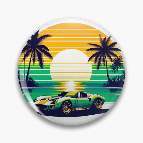Item preview, Green retro car designed and sold by RICAMTP.