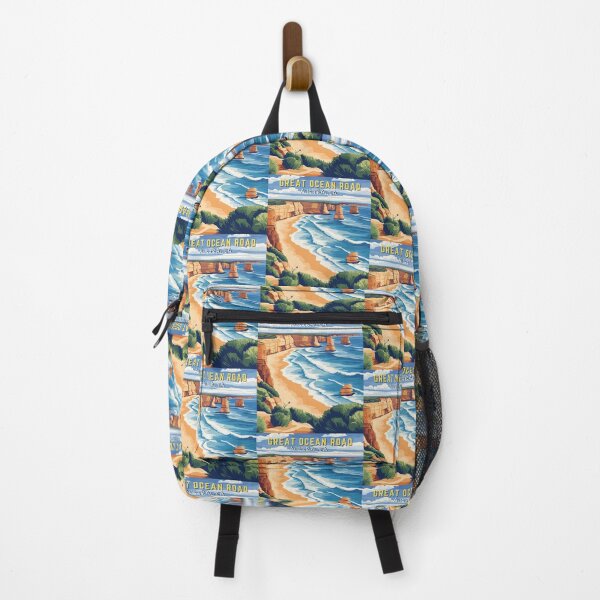 Item preview, Great Ocean Road in Victoria, Australia Retro Art Travel Landscape designed and sold by MaateoDesign.
