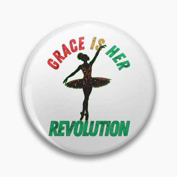 Item preview, Grace Is Her Revolution: Juneteenth Black Ballerina Empowerment Art designed and sold by elynne9.