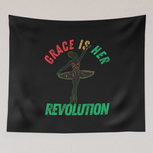 Item preview, Grace Is Her Revolution: Juneteenth Black Ballerina Empowerment Art designed and sold by elynne9.