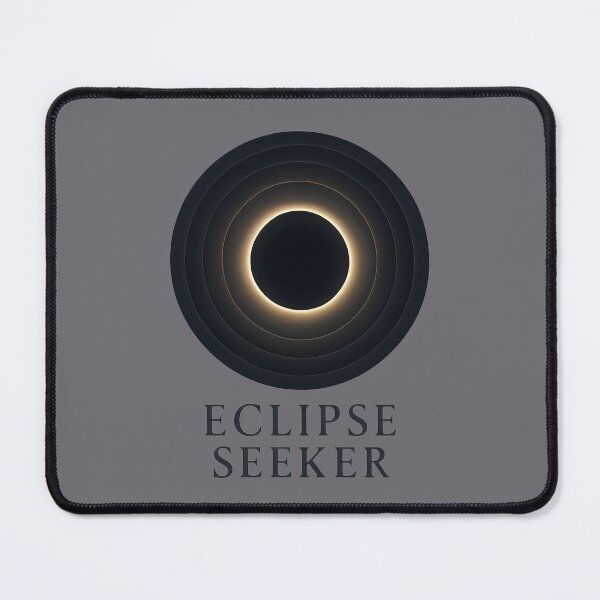 Item preview, Eclipse Seeker Solar Eclipse Minimalist Cosmic Design designed and sold by Shoot-The-Moon.