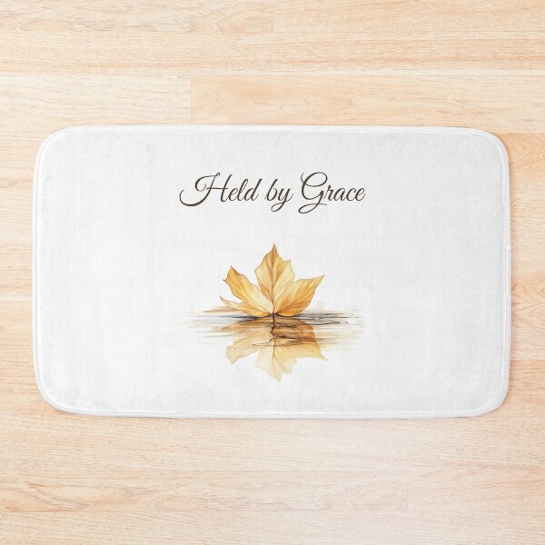 Item preview, Held by Grace – Christian Quote in Peaceful Nature Scene designed and sold by DivineWordsArt.
