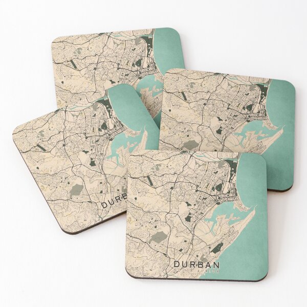Item preview, Durban City Map of South Africa - Vintage designed and sold by deMAP.