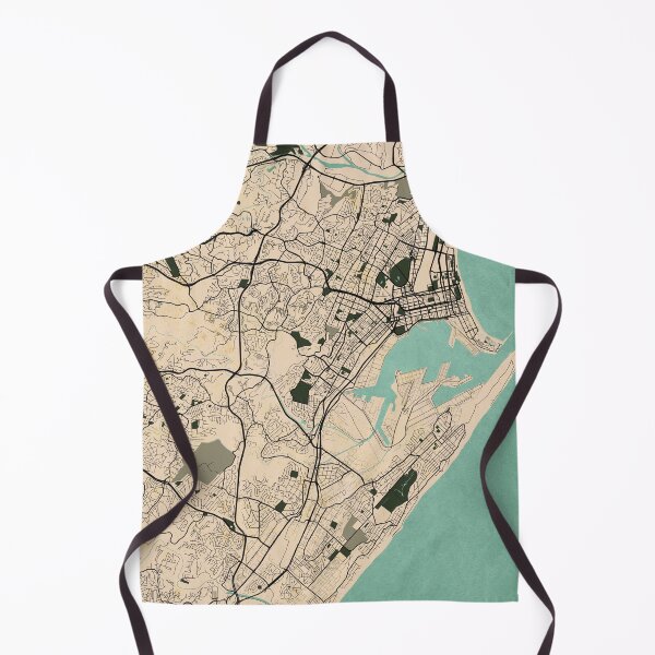 Item preview, Durban City Map of South Africa - Vintage designed and sold by deMAP.