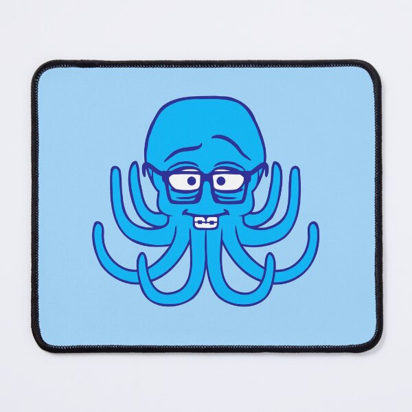 Item preview, Octopus nerd geek horn-rimmed glasses smart intelligent designed and sold by shirt-o-mat.