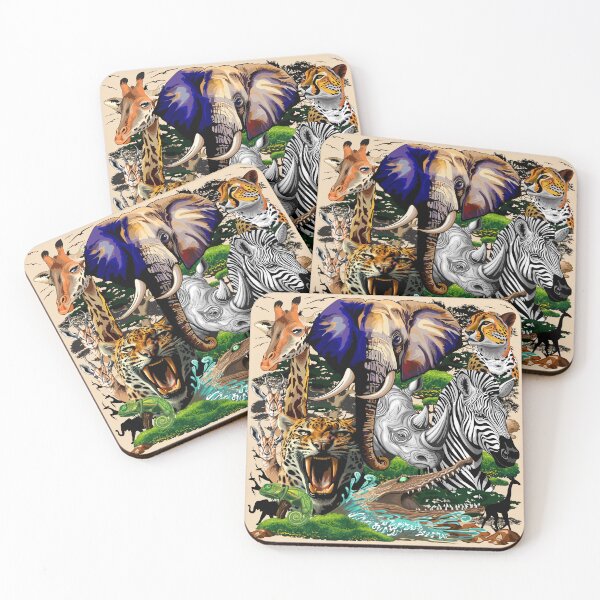 Item preview, Wild African Savanna Animals designed and sold by BluedarkArt.