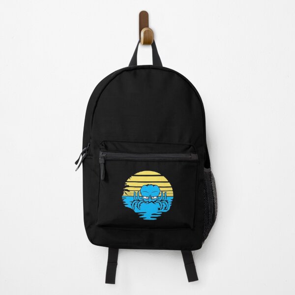 Item preview, Octopus sea sunset beach vacation stripe round designed and sold by shirt-o-mat.