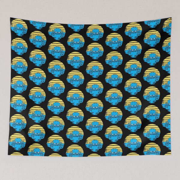 Item preview, Octopus sea sunset beach vacation stripe round designed and sold by shirt-o-mat.