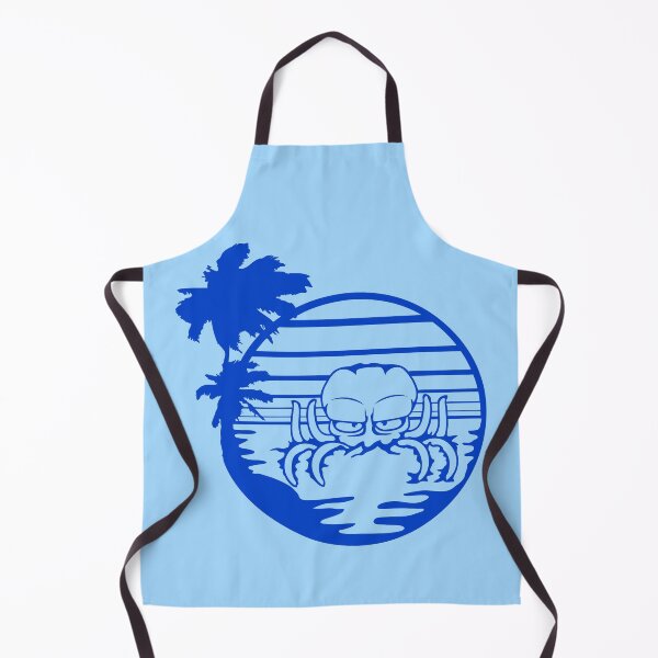 Item preview, Octopus sea sunset beach vacation stripe round designed and sold by shirt-o-mat.