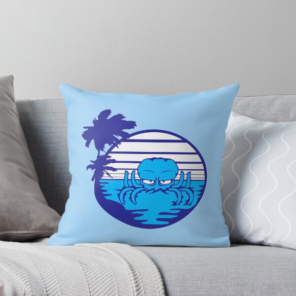 Item preview, Octopus sea sunset beach vacation stripe round designed and sold by shirt-o-mat.
