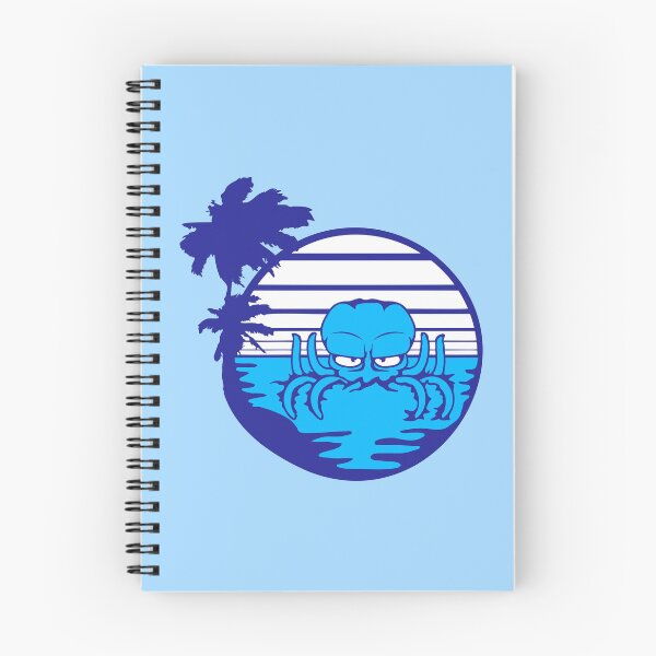 Item preview, Octopus sea sunset beach vacation stripe round designed and sold by shirt-o-mat.