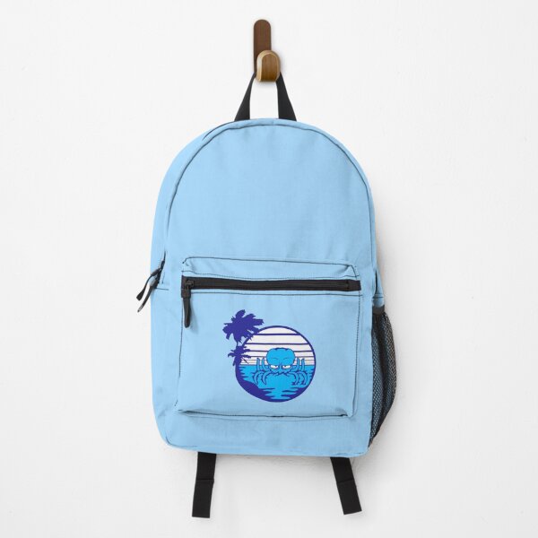 Item preview, Octopus sea sunset beach vacation stripe round designed and sold by shirt-o-mat.