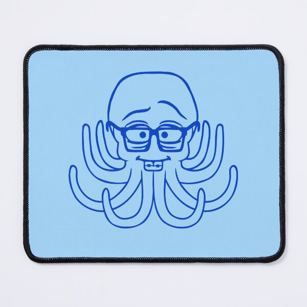 Item preview, Octopus nerd geek horn-rimmed glasses smart intelligent designed and sold by shirt-o-mat.