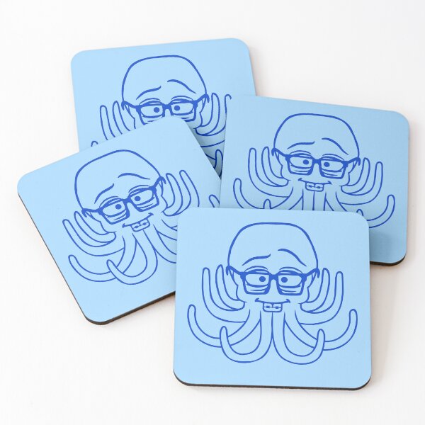 Item preview, Octopus nerd geek horn-rimmed glasses smart intelligent designed and sold by shirt-o-mat.