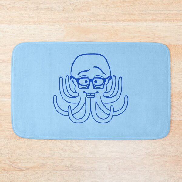 Item preview, Octopus nerd geek horn-rimmed glasses smart intelligent designed and sold by shirt-o-mat.