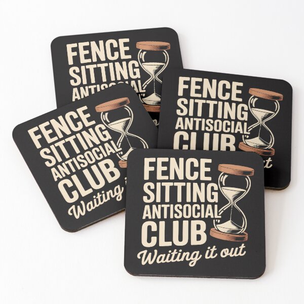 Item preview, Fence Sitting Antisocial Club – Waiting It Out Shirt designed and sold by Slavicsoul.