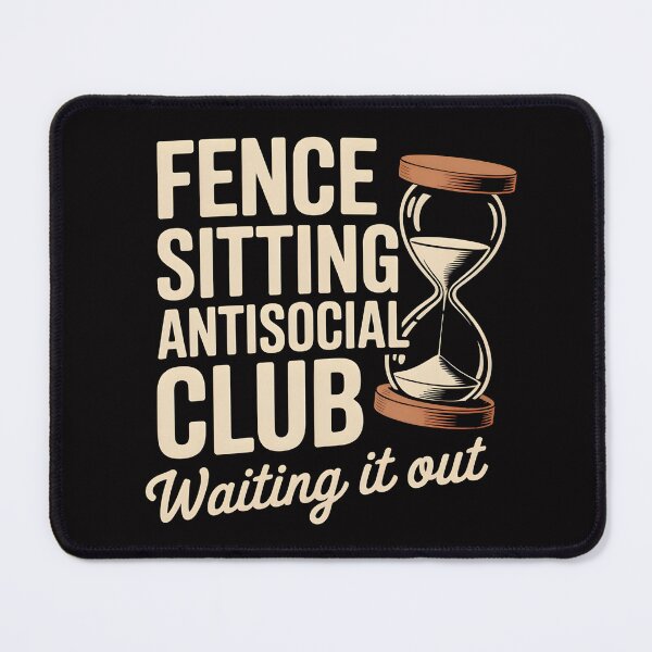 Item preview, Fence Sitting Antisocial Club – Waiting It Out Shirt designed and sold by Slavicsoul.
