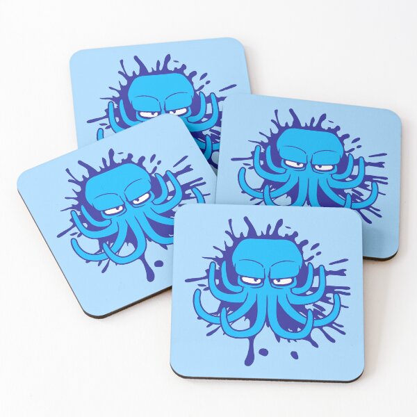Item preview, Octopus ink stain drop graffiti spray evil bad mood designed and sold by shirt-o-mat.