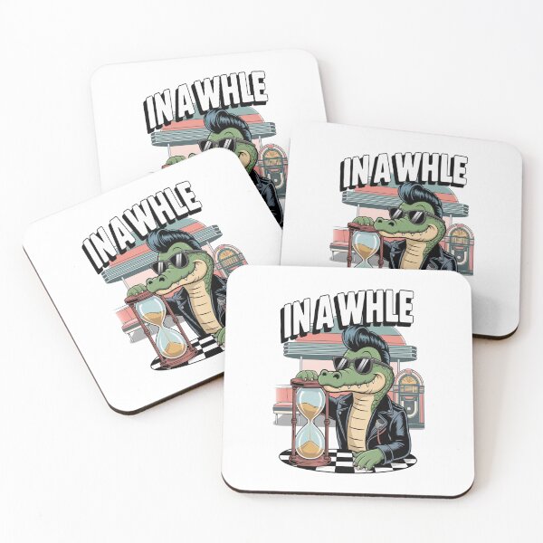 Item preview, In A While Crocodile Retro 1950's Rockabilly  designed and sold by stickercuffs.