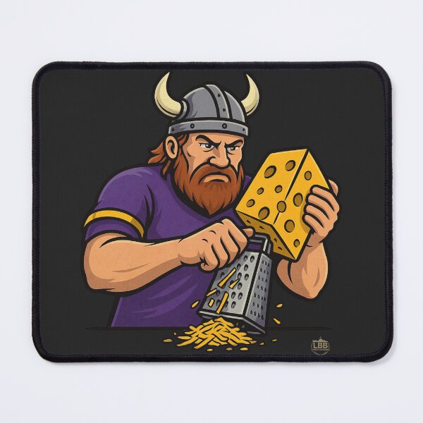 Item preview, Grating the Cheeseheads – Vikings Rivalry Edition designed and sold by LowBatteryBrand.