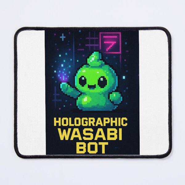 Item preview, Holographic Wasabi Bot designed and sold by DAYandMONTH.