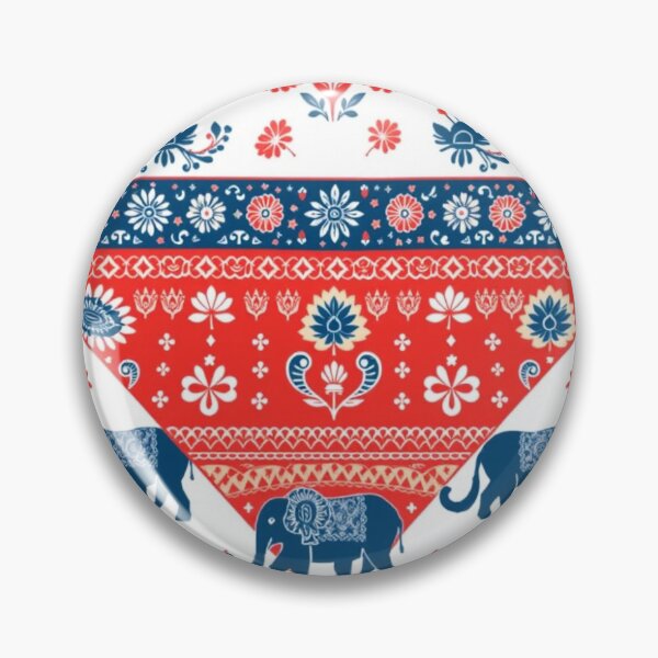 Item preview, Handmade Rajasthani Block Print Bandana Style – Elephant & Floral Cotton Scarf | Boho Ethnic Accessory designed and sold by fusionwears.