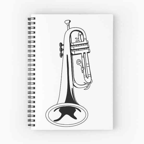 Item preview, Toot toot! Trumpet drawing designed and sold by MajigDoodle.