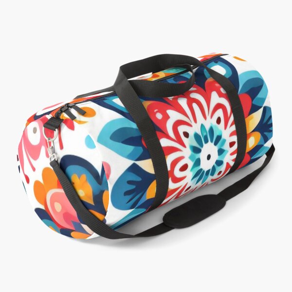 Item preview, Bright Folk Art Pattern Intricate Nordic Bloom - Scandinavian Folk Art by heidiannemorris © designed and sold by FOLK ART FUSION by heidiannemorris.